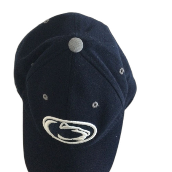 Top of the World Hat Cap One Fit Navy White Penn State Nittany Lions Fitted Cap - Picture 6 of 7